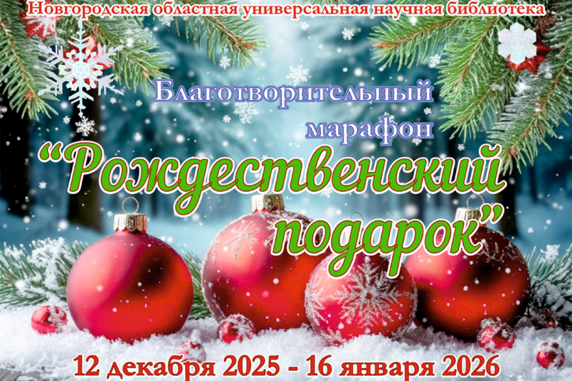 Акция «Рождественский подарок» в Областной библиотеке